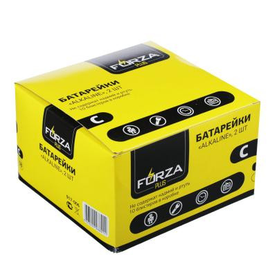 FORZA Батарейки 2шт "Alkaline" щелочная, тип C, 1,5В