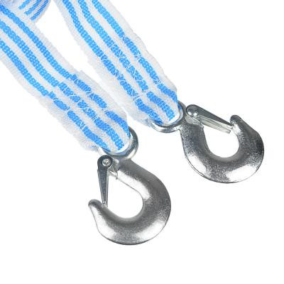 Трос буксировочный 5т 4м, ширина 4см, 2 крюка 140гр, пакет