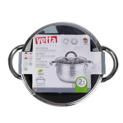 VETTA Фултон Кастрюля 18х10,5см, 2,1л, со стекл. крышкой